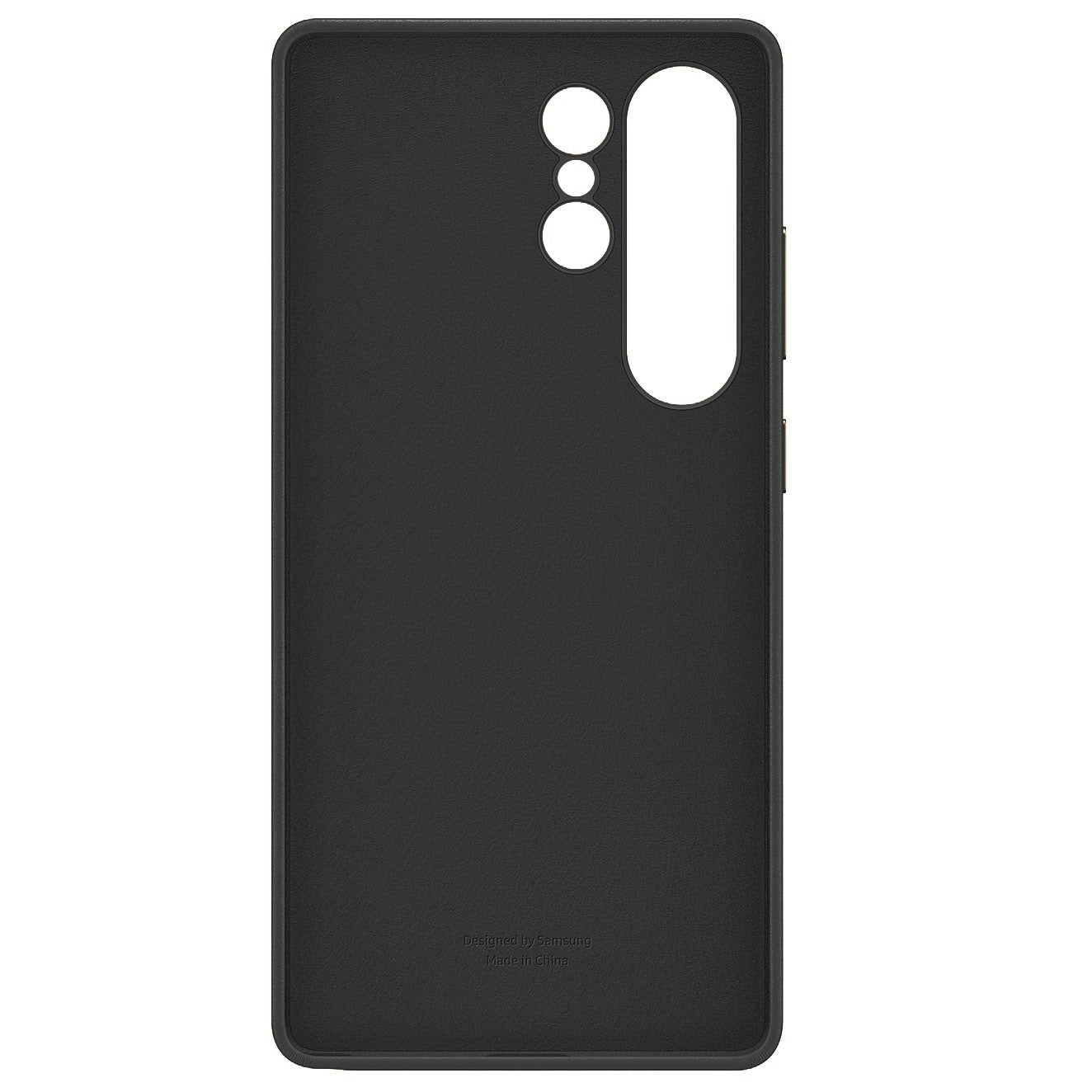 Samsung Galaxy S25 Ultra Kindsuit Leather Back Cover Case - Black