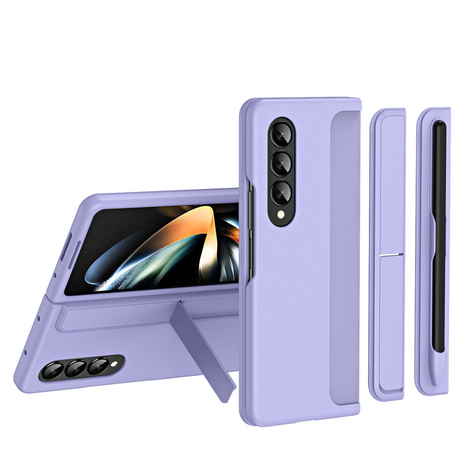 Samsung Galaxy Z Fold 4 Case with Pen Holder & Changable Panel - Lavender