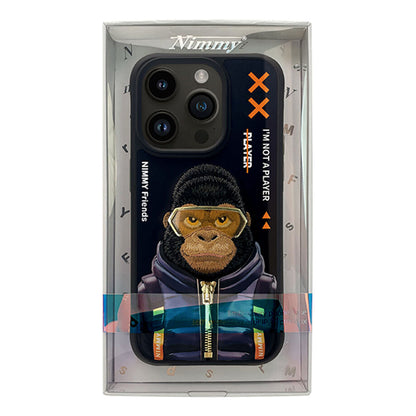 iPhone 14 Pro Nimmy Embroidery Jacket Series Case Cover - Gorilla