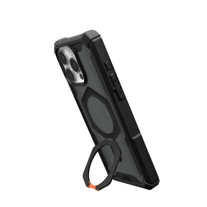 iPhone 15 Pro UAG Plasma XTE Rugged Armor with MagSafe & Metal Kickstand - Black Ash