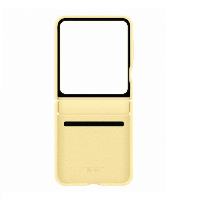 Samsung Galaxy Z Flip6 Leather Case Protection Protective Shell Cover - Yelow