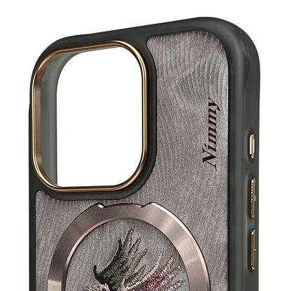 iPhone 16 Pro Max Nimmy Embroidery Dream Animal Series Magsafe Case - Phoenix