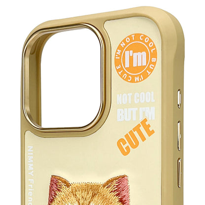 iPhone 16 Pro Max Nimmy Official Embroidery Jacket Series Back Cover - Cat