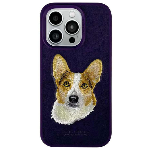 iPhone 14 Pro Santa Barbara Curtis Series Leather Case - Purple