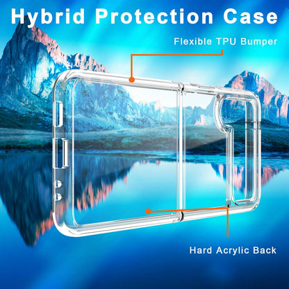 Samsung Galaxy Z Flip 4 Transparent Case with Bumper Camera Protection - Transparent