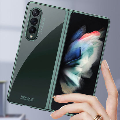 Samsung Galaxy Z Fold 4 Electroplated Chrome Back Cover - Green