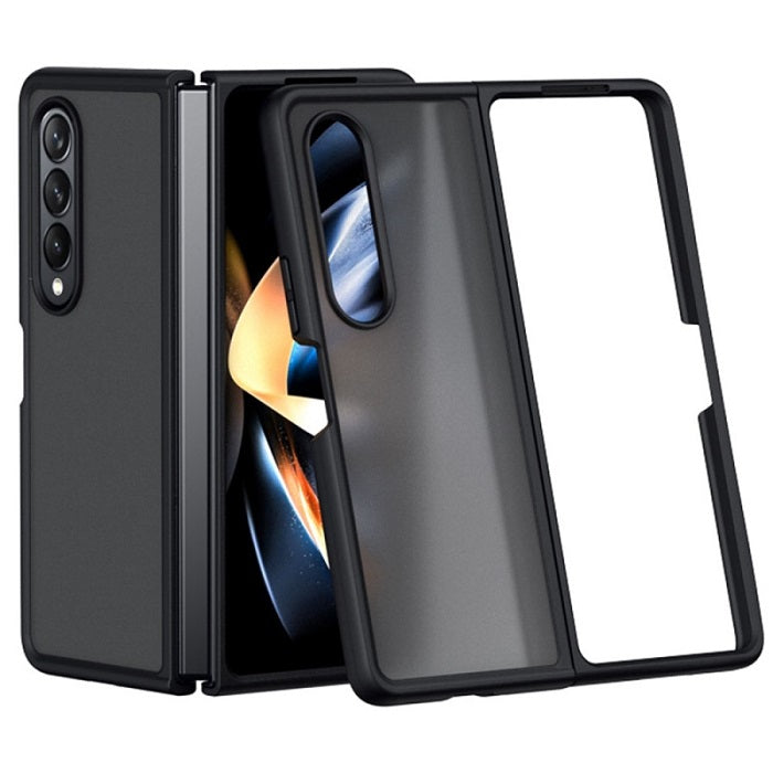 Samsung Galaxy Z Fold4 Sleek Matte Series Armor Case - Black