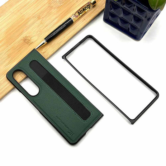 Samsung Galaxy Z Fold 5 HBD Leather Case With Pen Slot - Green