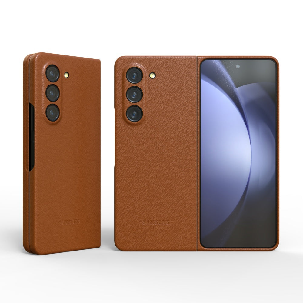 Samsung Galaxy Z Fold 5 Eco Leather Case - Brown