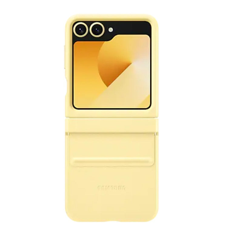 Samsung Galaxy Z Flip6 Leather Case Protection Protective Shell Cover - Yelow