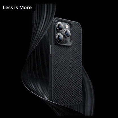 iPhone 15 Smooth & Sleek Finish Soft Carbon Case - Black