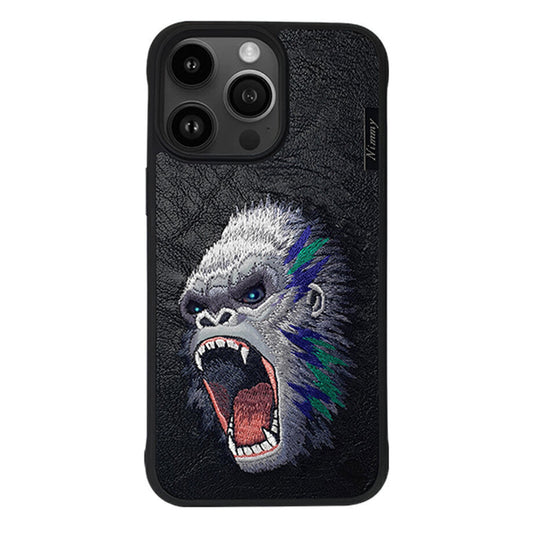 iPhone 14 Pro Max Nimmy Embroidery Dazzling Series Leather Shockproof Case -Gorilla