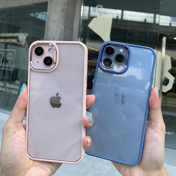 iPhone 13 Pro Back Cover Case With Camera Bumper Protection - Sea Blue