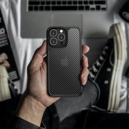 iPhone 13 Pro Max Carbon Fiber Case - Black