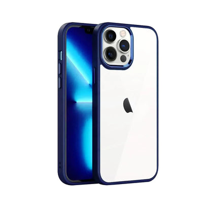 iPhone 13 Pro Back Cover Case With Camera Bumper Protection - Dark Blue