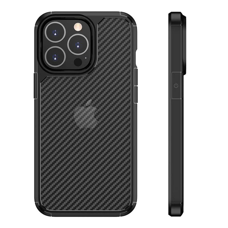 iPhone 13 Pro Max Carbon Fiber Case - Black