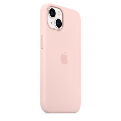 iPhone 14 Max Liquid Silicon Case with Inner Fabric - Pink