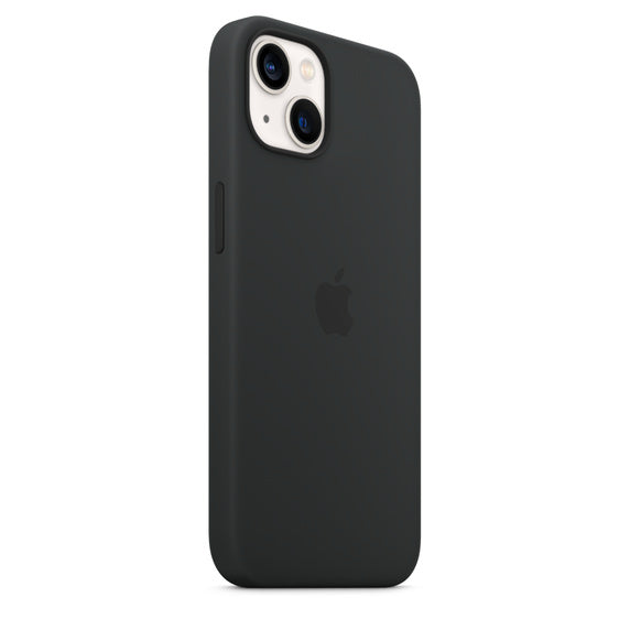 iPhone 14 Silicon Case with Inner Fabric - Black