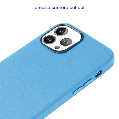 iPhone 13 Pro Max Original Leather Case - Sierra Blue