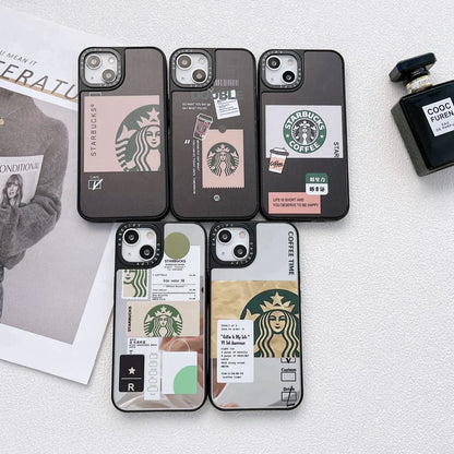 iPhone 14 Max Starbucks Reflective Mirror Case